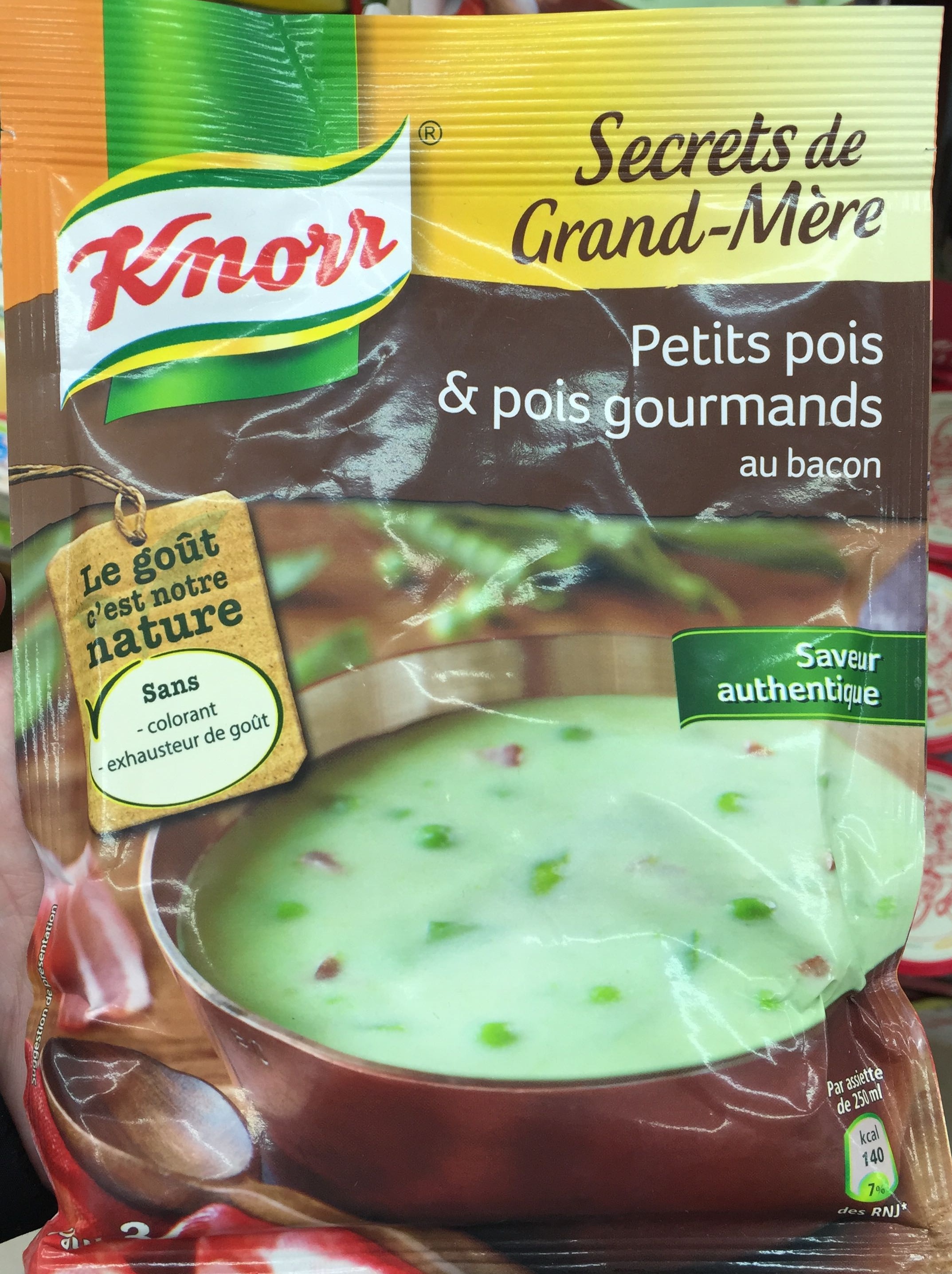 Secrets de Grand-Mère Petits pois & pois gourmands au bacon - Product - fr