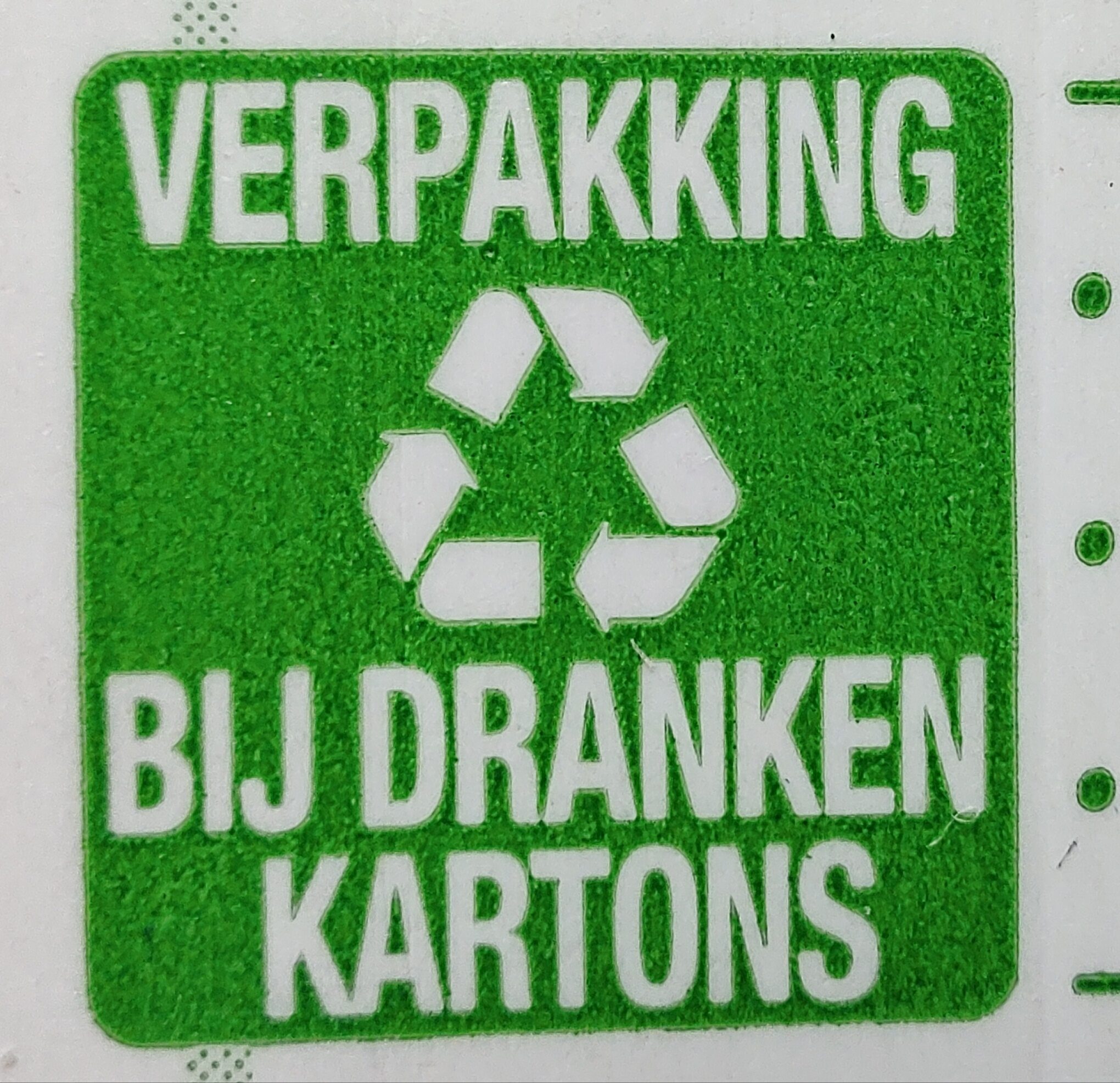 Haverdrink - Recyclinginstructies en / of verpakkingsinformatie