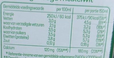 Volle yoghurt - Nutrition facts - nl