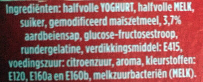 Vlavlip vanillesmaak met aardbeiensaus - Ingredients - nl