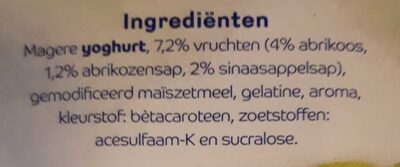 Yoghurt Sinasappel Abrikoos Winter seizoen - Ingredienser - nl