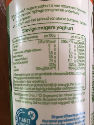Sterke Start Yoghurt | Mild & Licht - Voedingswaarden