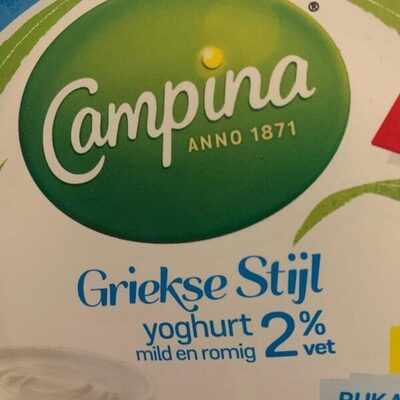 Griekse stijl yoghurt 2% - Product