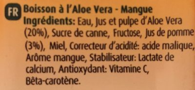 Aloe vera drink - Ingrediënten - fr