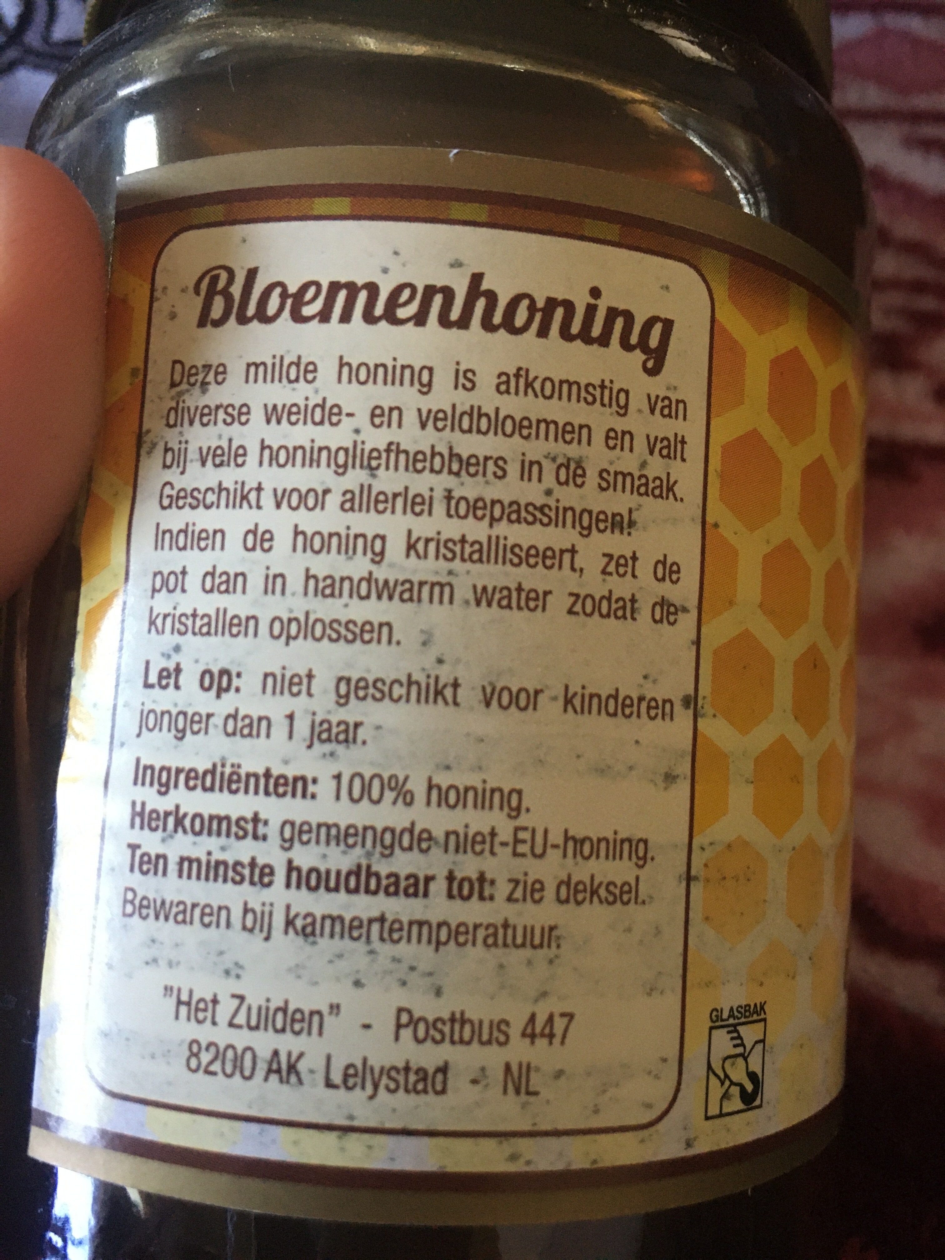 Bloemenhoning - Ingrediënten