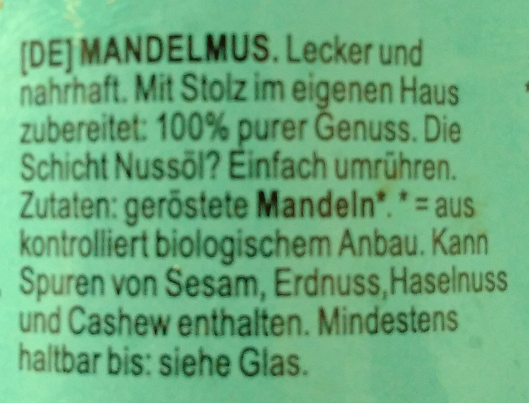 Mandelmus - Ingrediënten - de