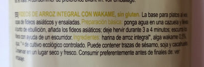 Nouilles de riz brun au wakame sans gluten - Ingredients - es