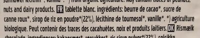 Rice drink vegan - White - Ingrediënten - fr