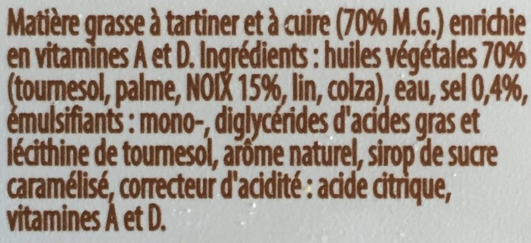 Tartine & cuisson 100% végétal avec huile de noix - Ingredients - fr