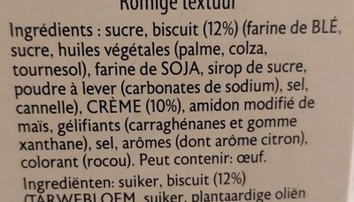 Pot De Crème Façon Cheesecake - Ingredientes - fr