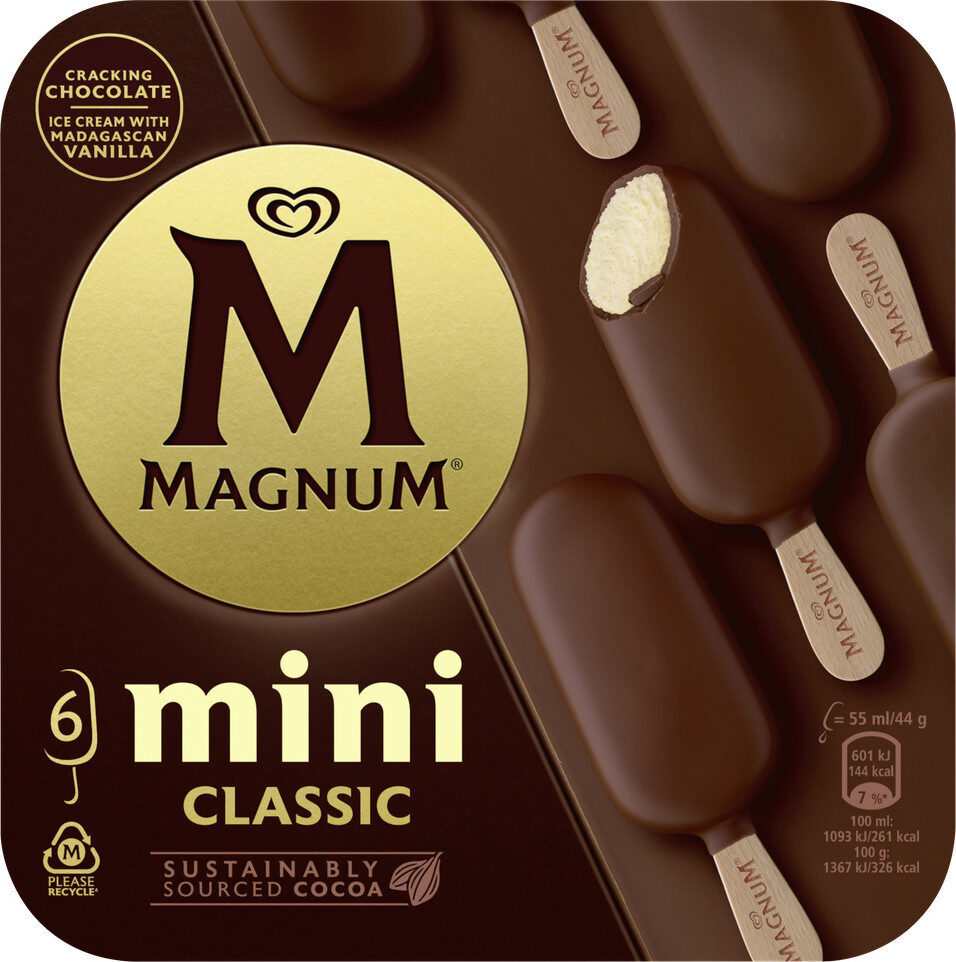 Magnum Glace Bâtonnet Mini Classic x6 330ml - Product