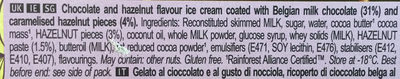 Mini Chocolate & Hazelnut Praliné - Ingredients