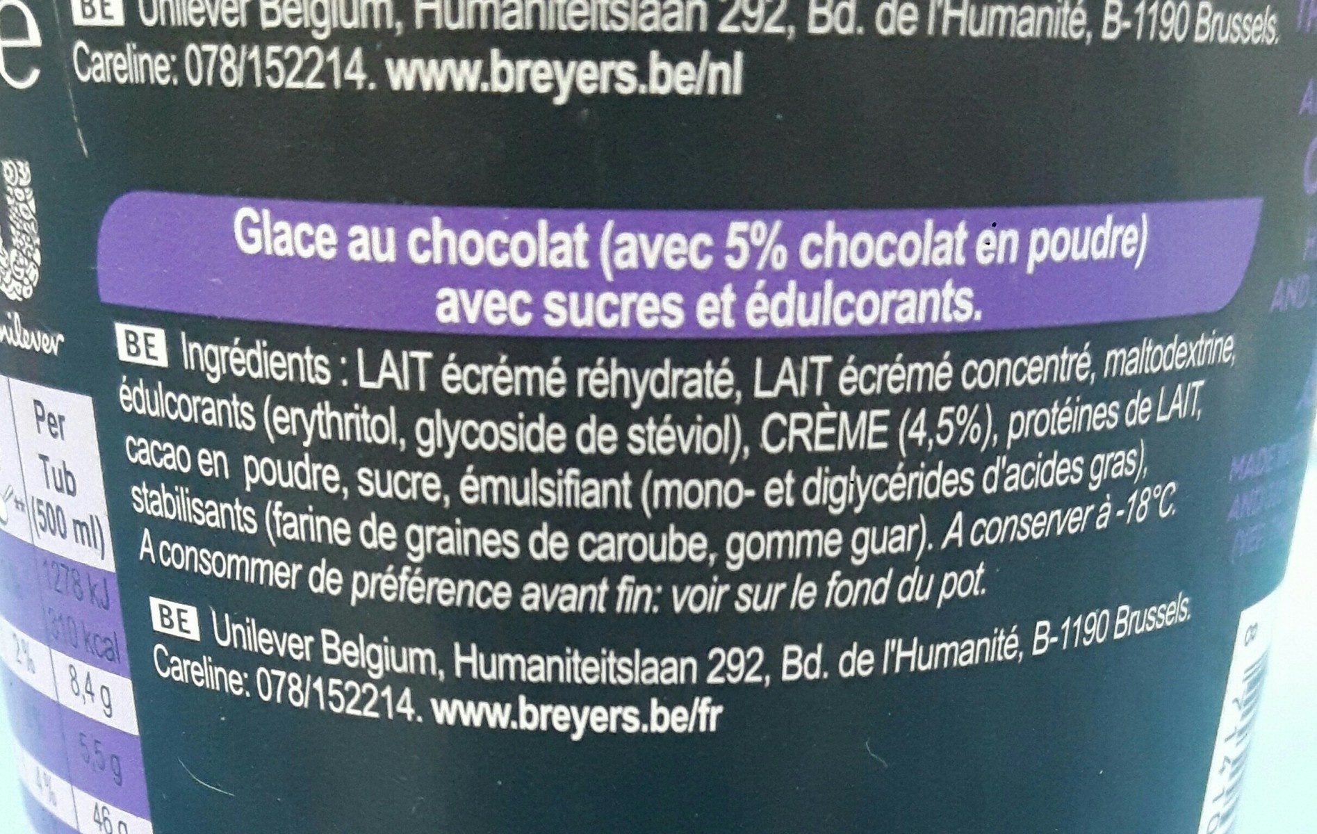 Creamy chocolate - Ingredients - fr