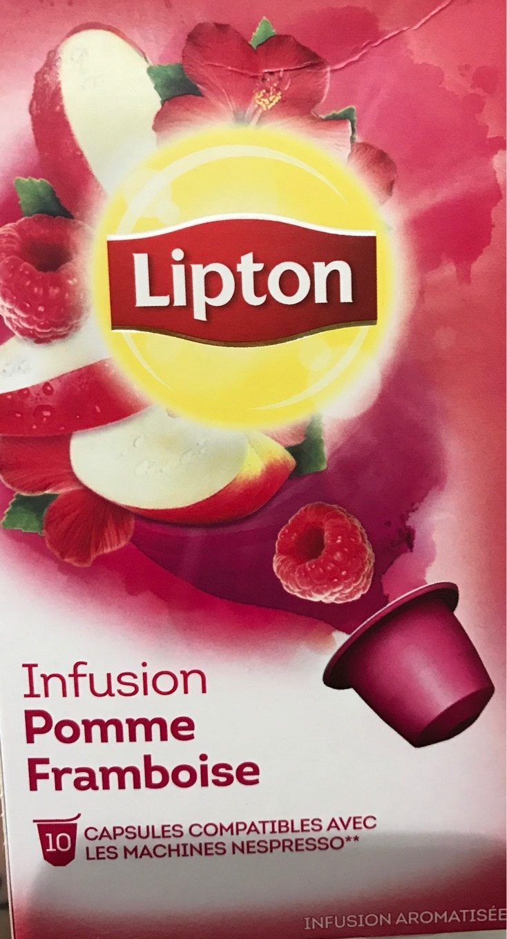 Lipton Infusion Pomme Framboise 10 Capsules - Produit