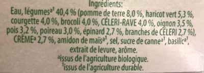 Légumes verts Bio - Ingrediënten - fr