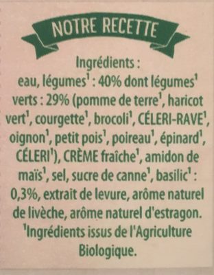 Knorr Soupe Mouliné de Légumes Brique 1l - Ingrédients
