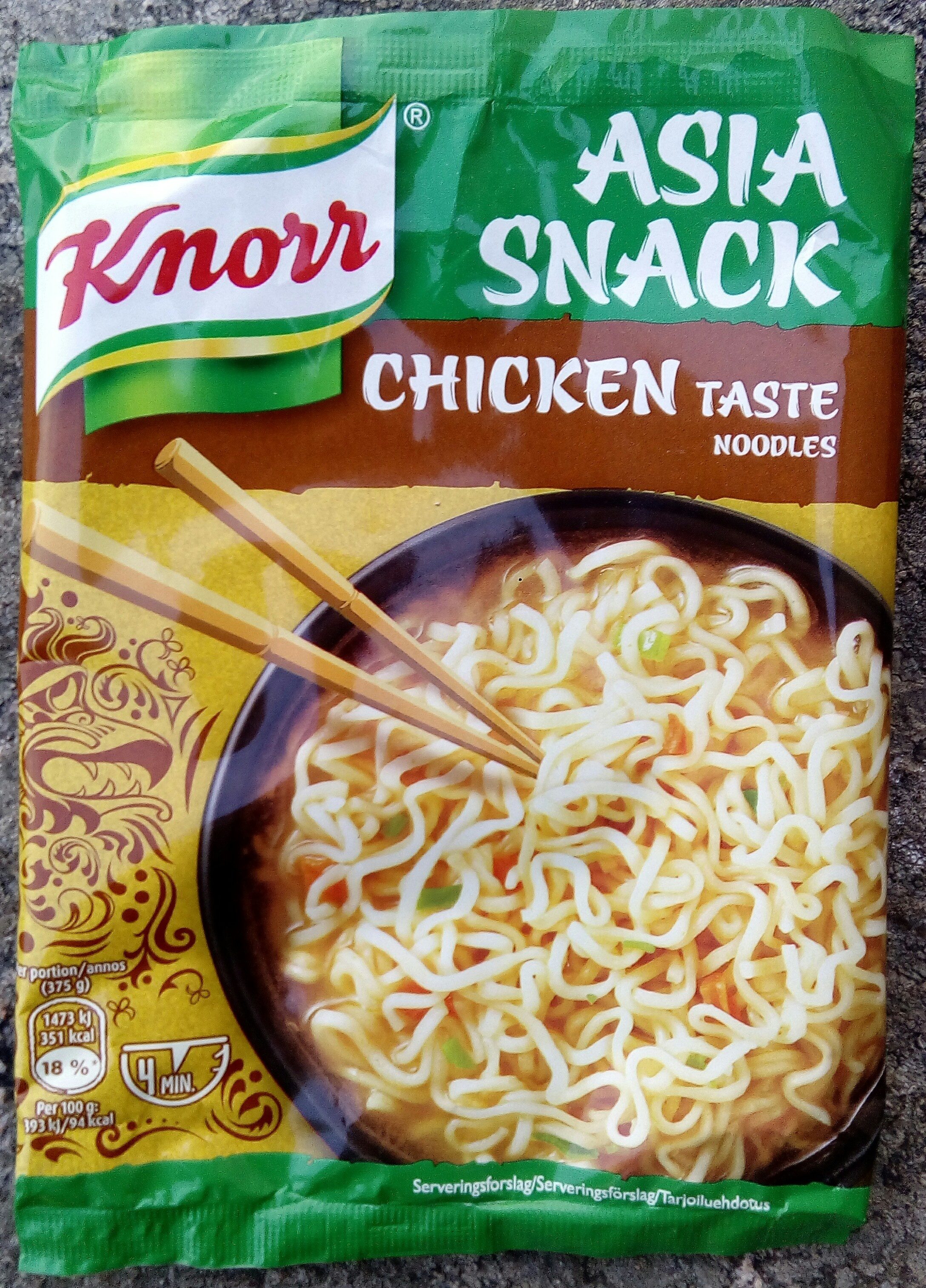 Knorr Asia Snack Chicken Taste Noodles - Produkt