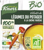 KNORR Soupe Liquide Bio Velouté de Légumes du Potager à la Crème Fraîche 30cl - Produit