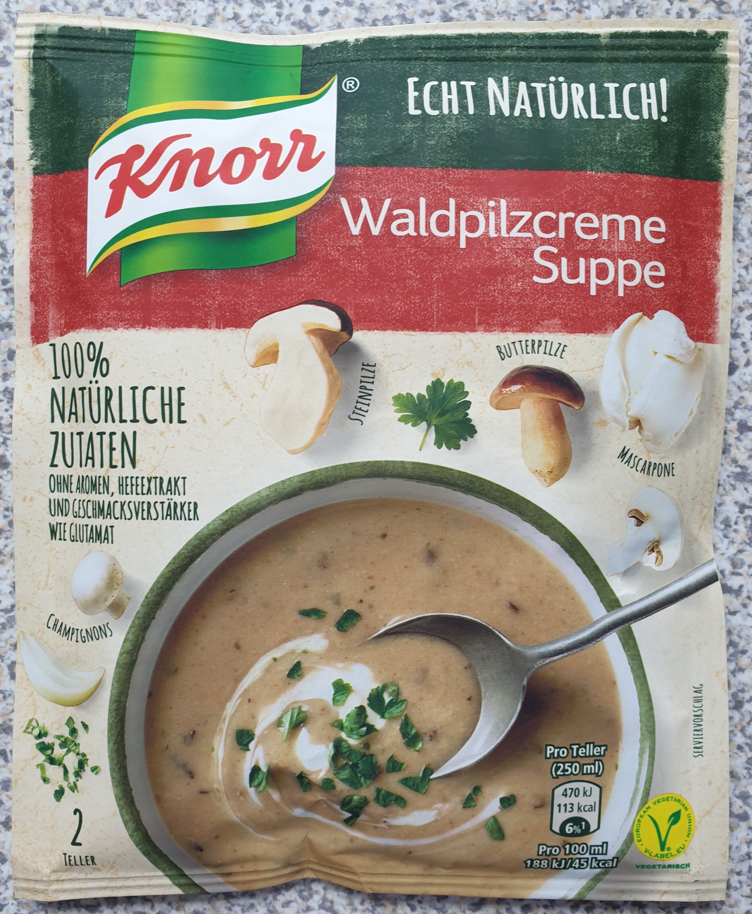 Echt Natürlich! Waldpilzcreme Suppe - Produkt