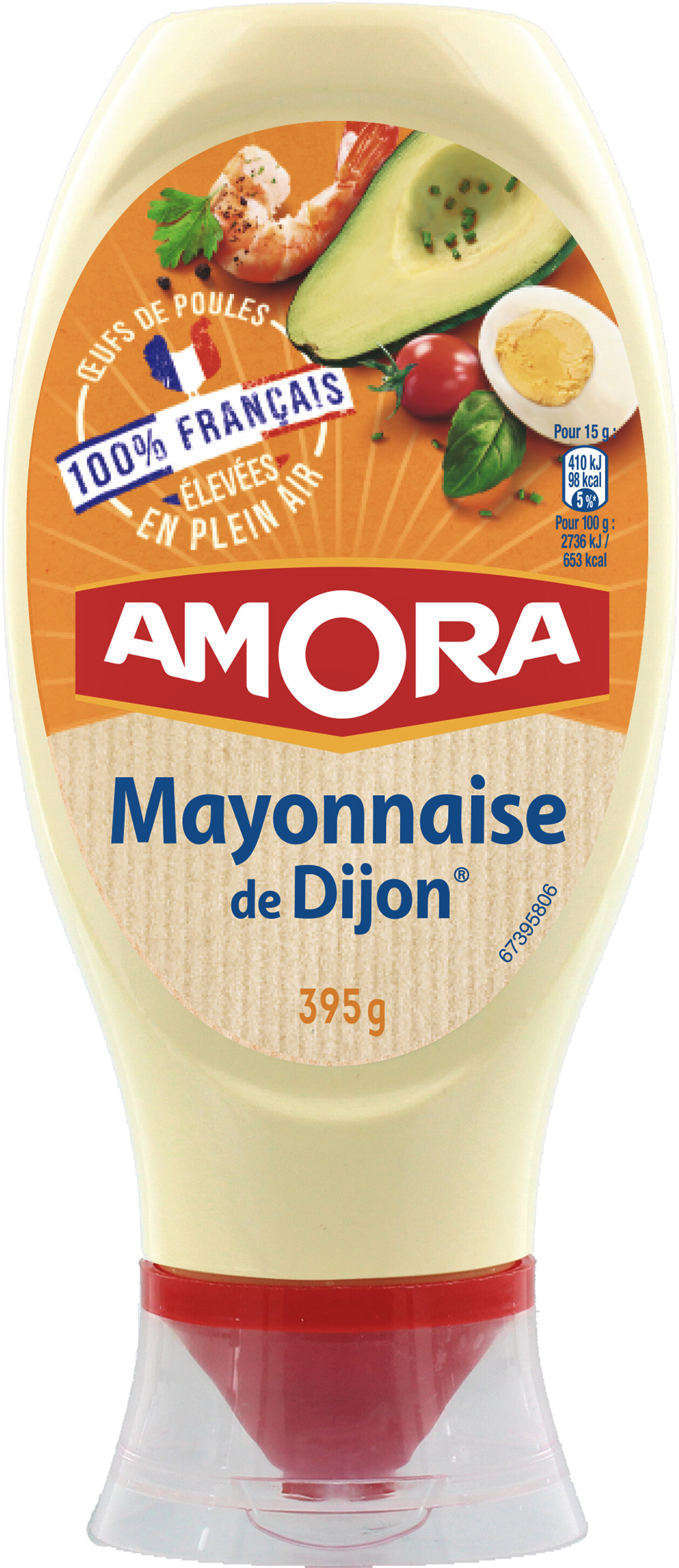 Amora Mayonnaise Dijon Nature Œufs Français Flacon Souple 685g - Product - fr
