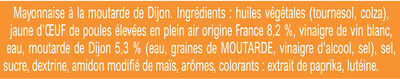 Amora Mayonnaise Dijon Nature Œufs Français Flacon Souple 685g - Ingredients - fr