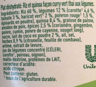 Veggie snack riz et quinoa - Ingrediënten - fr