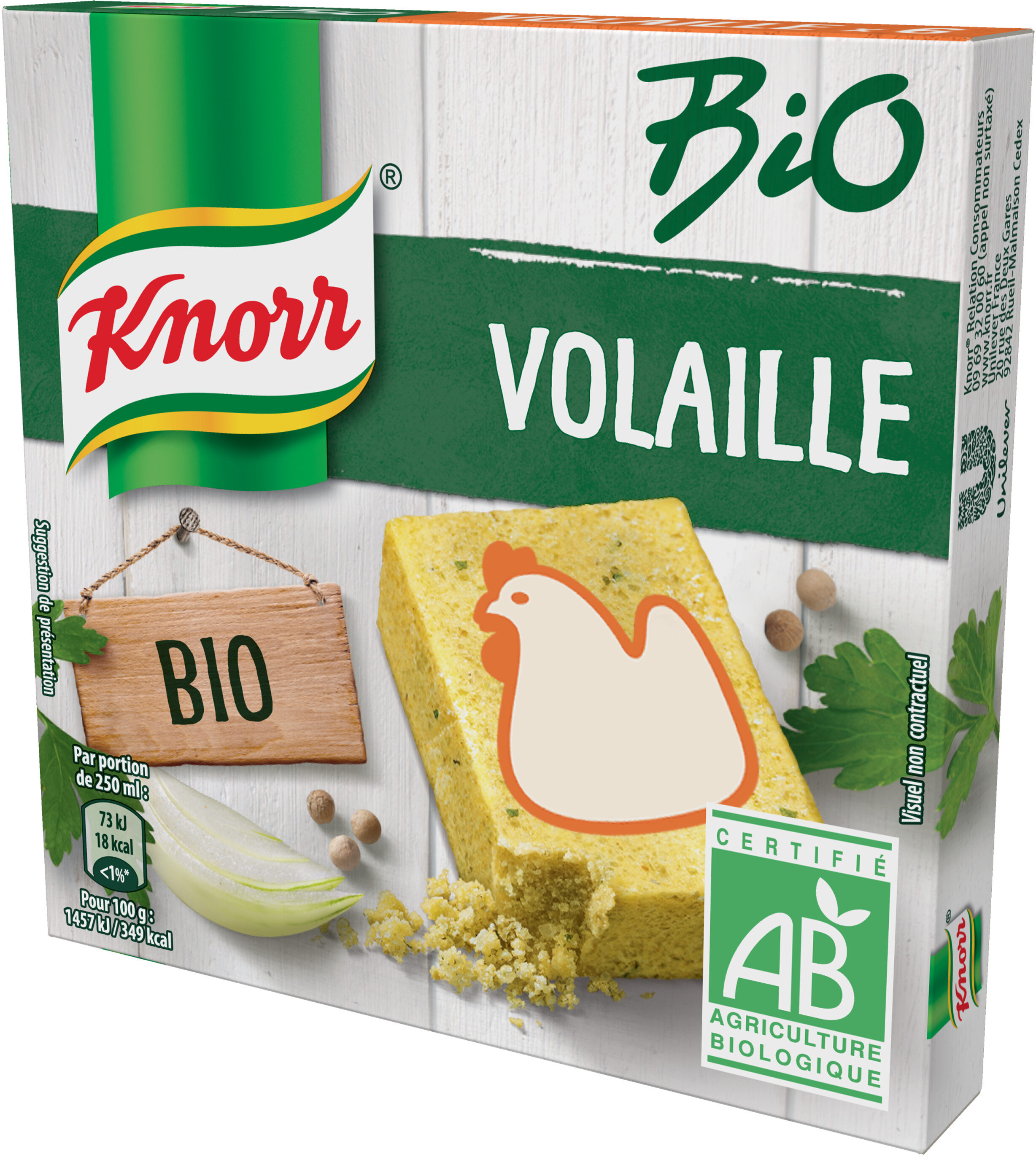 Knorr Bouillon de Poule Bio 60g - Product