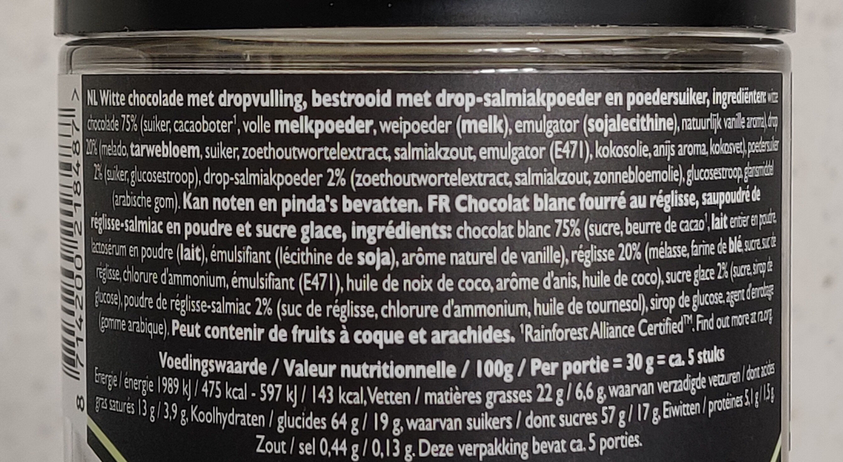 Choco D'rop - Ingrediënten