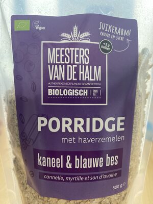 Porridge kaneel & blauwe bes - Product