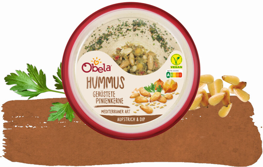 Hummus Geröstete Pinienkerne - Wiederverwertungsanweisungen und/oder Verpackungsinformationen