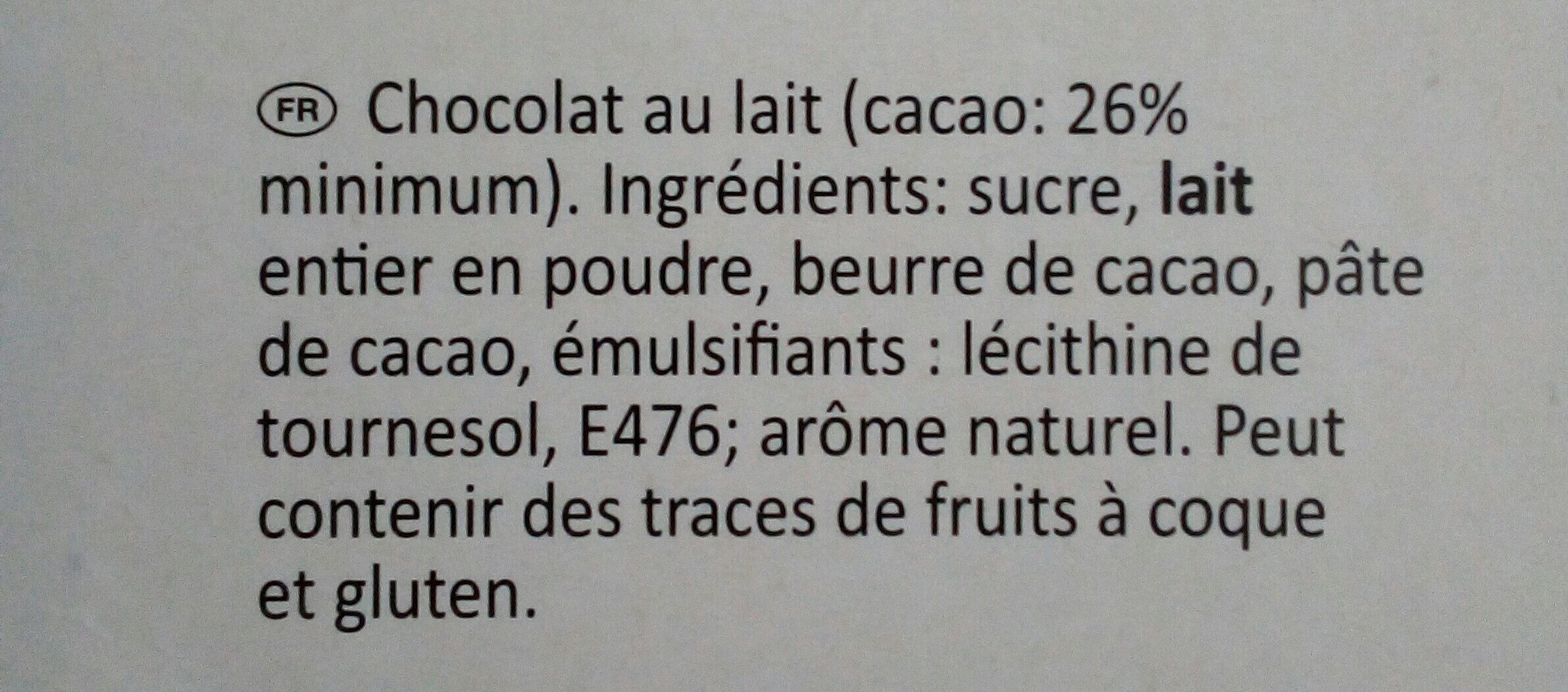Calendrier de l'Avent - Ingredients - fr