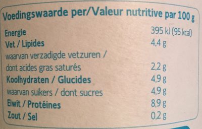Fromage frais au lait demi-écrémé - Nutrition facts - fr