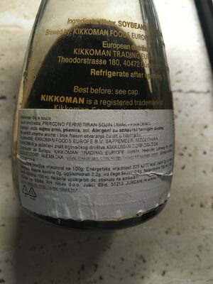 Soy sauce - Ingredients