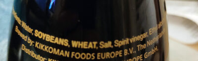 Naturally Brewed Less Salt Soy Sauce - Ingredients