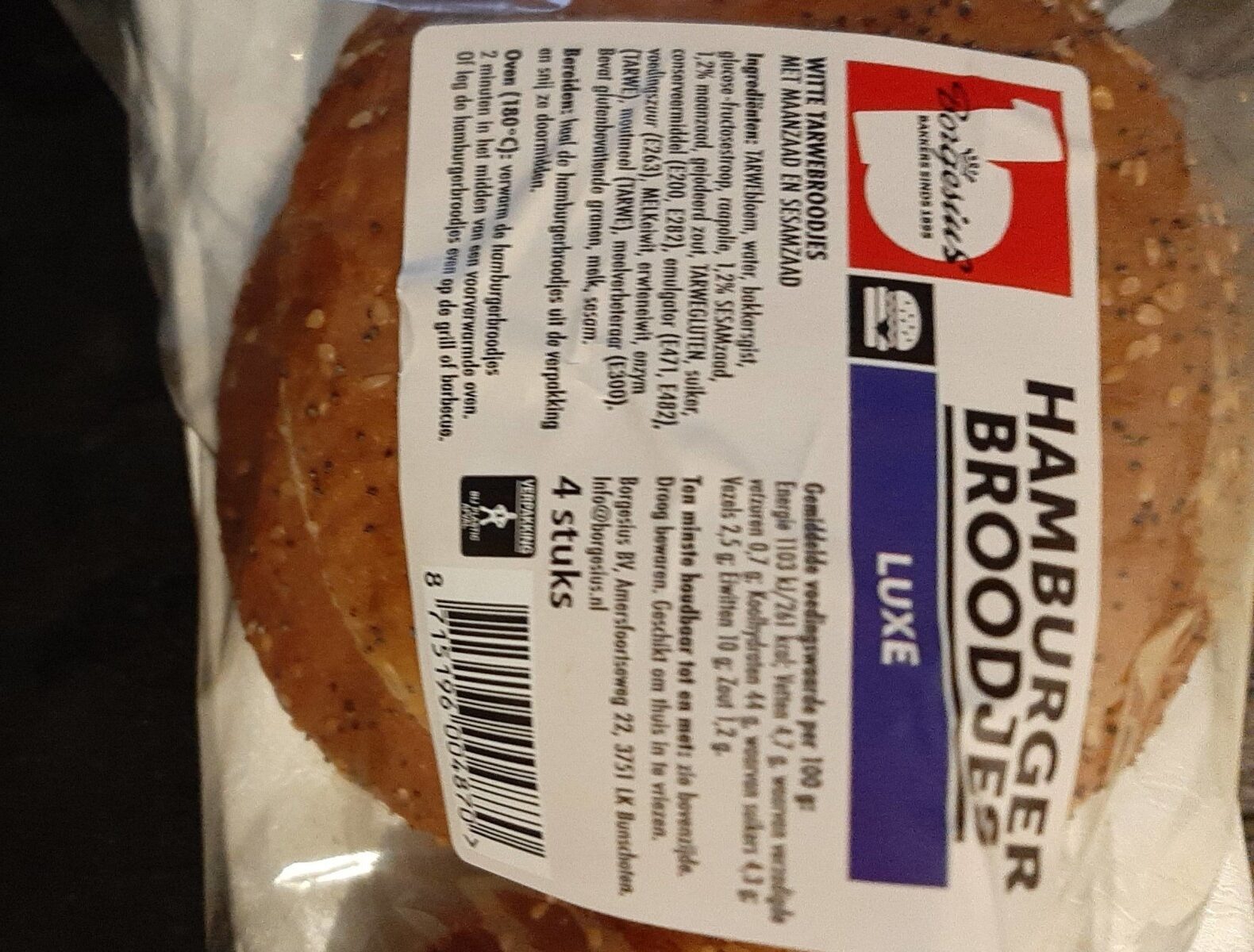 Hamburgerbroodjes - Product - nl