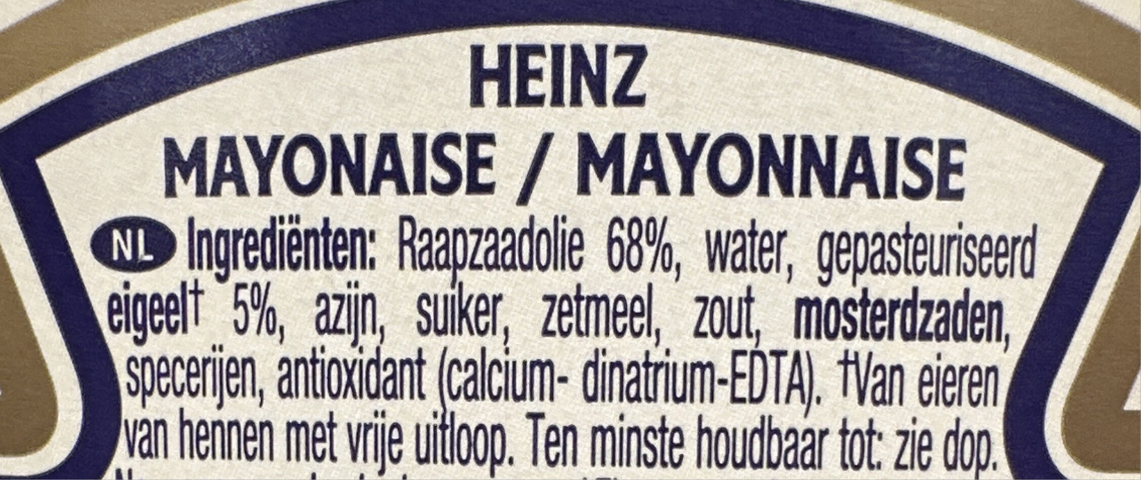 mayonnaise original - Ingrédients