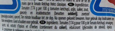 Tomato Ketchup moins de sucre & de sel - Ingrediënten