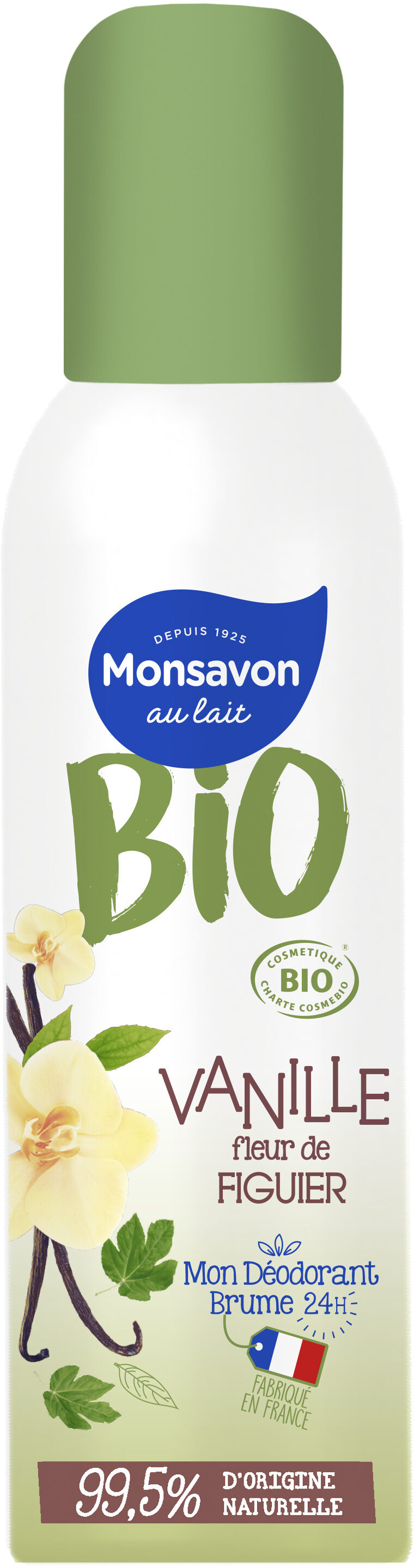 Monsavon Bio Déodorant Femme Brume Vanille fleur de Figuier - Produkt - fr