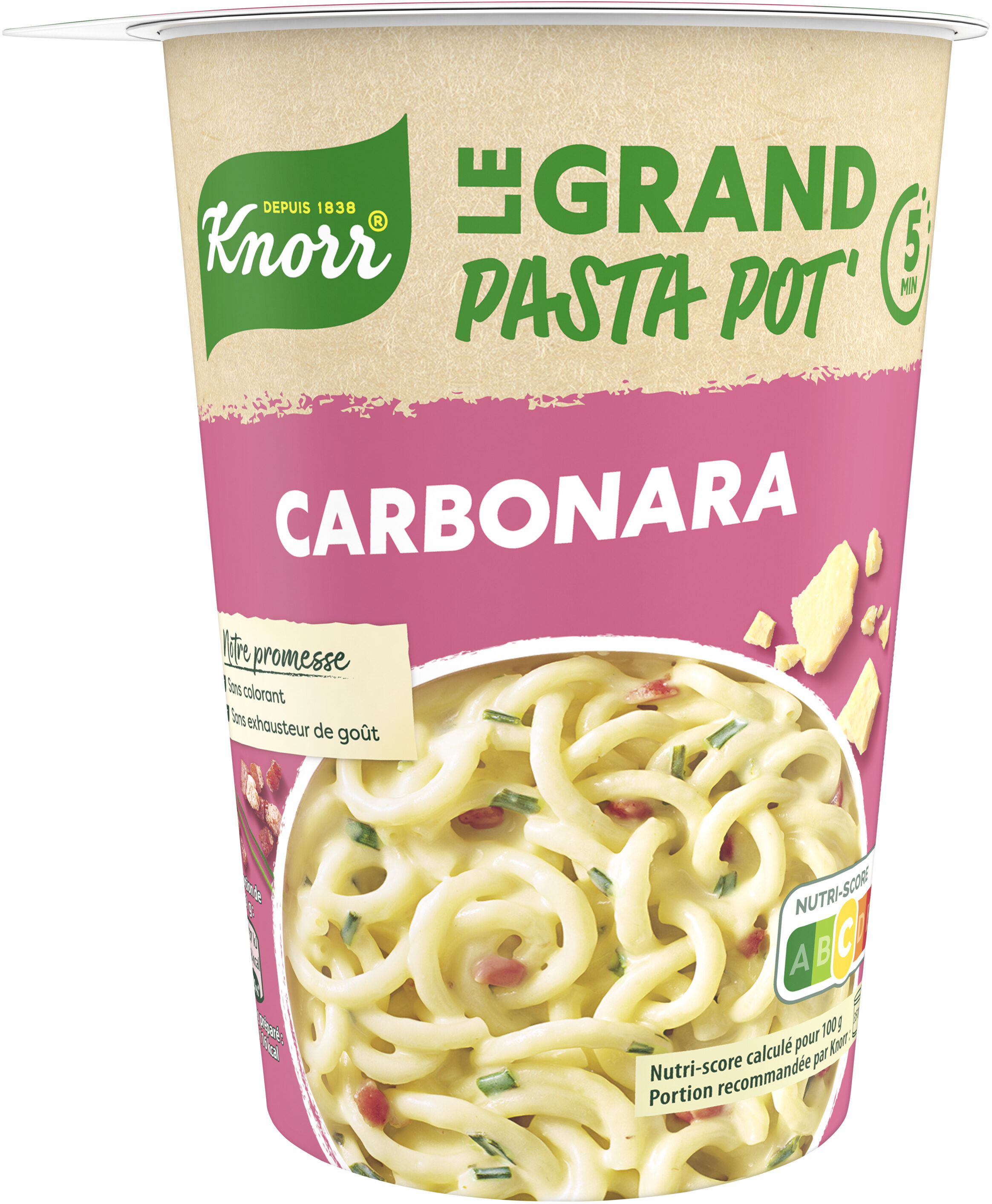 Knorr Repas Express Grand Pasta Pot Carbonara 92g - Produkt - fr