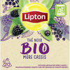 Lipton Thé Noir Mûre Cassis Bio 20 Sachets Pyramid® - Product