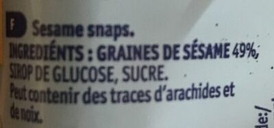 Kruidvat Croquants Au Sésame - Ingrediënten