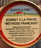 Sorbet à la fraise "Méthode Française" - Product