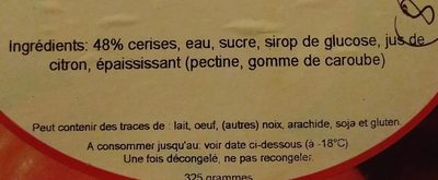 Glace cerise - Ingredients - fr