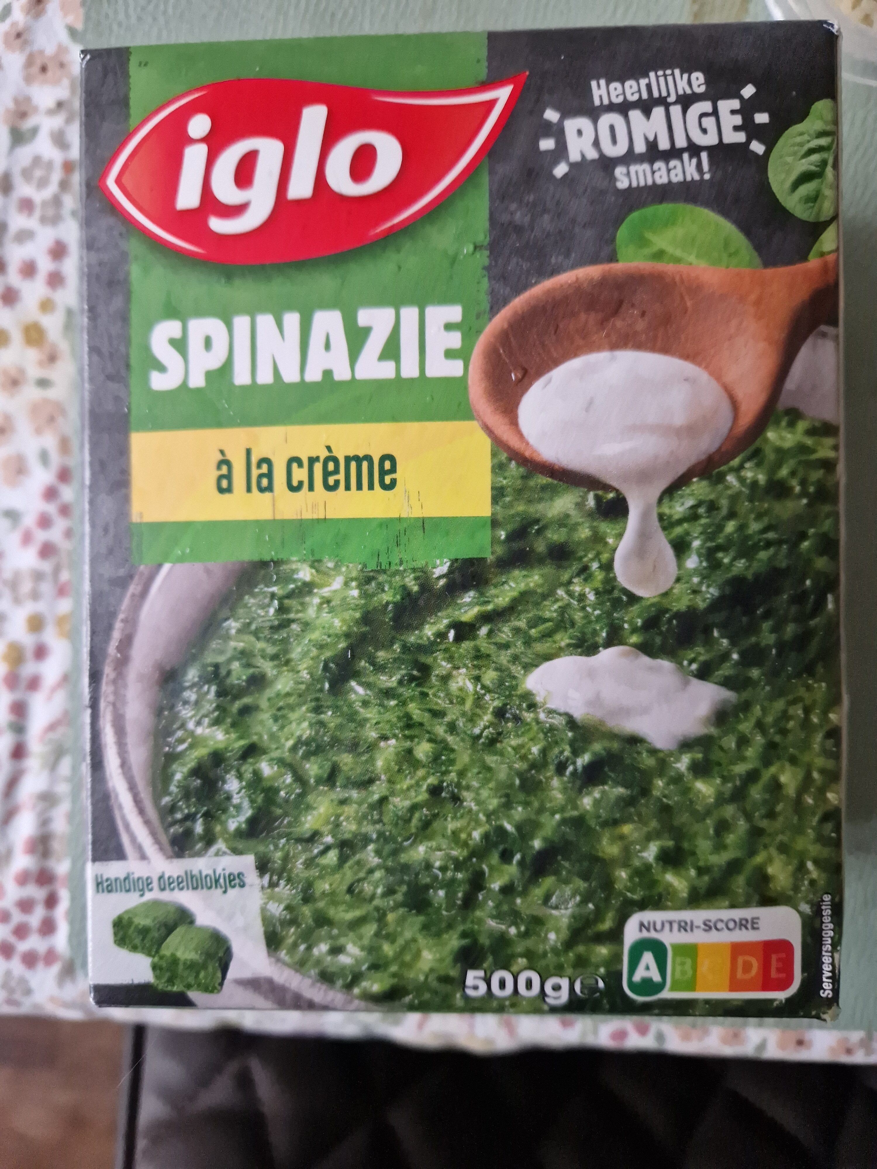 Spinazie, fijn gehakt, deelblokjes - Ingredients - nl