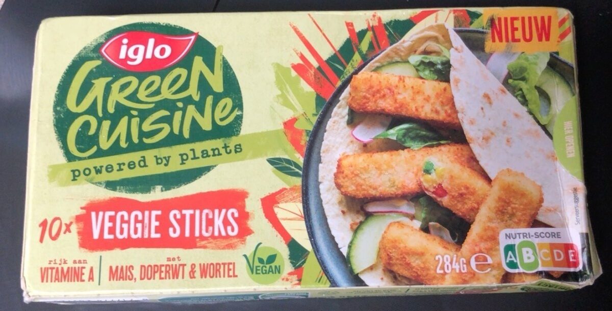 Green cuisine veggie sticks - Produit
