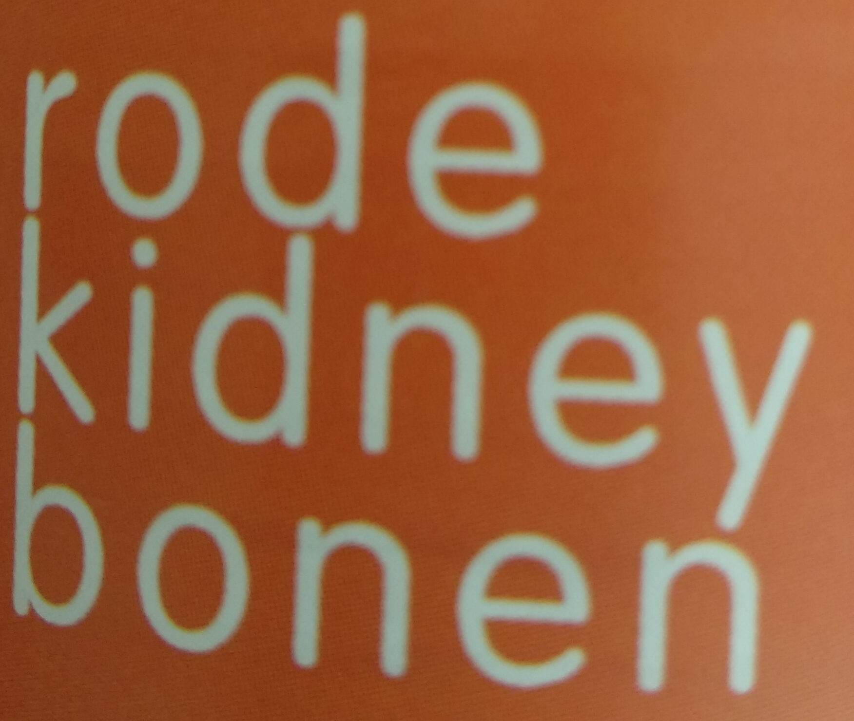 rode kidney bonen - Ingrediënten