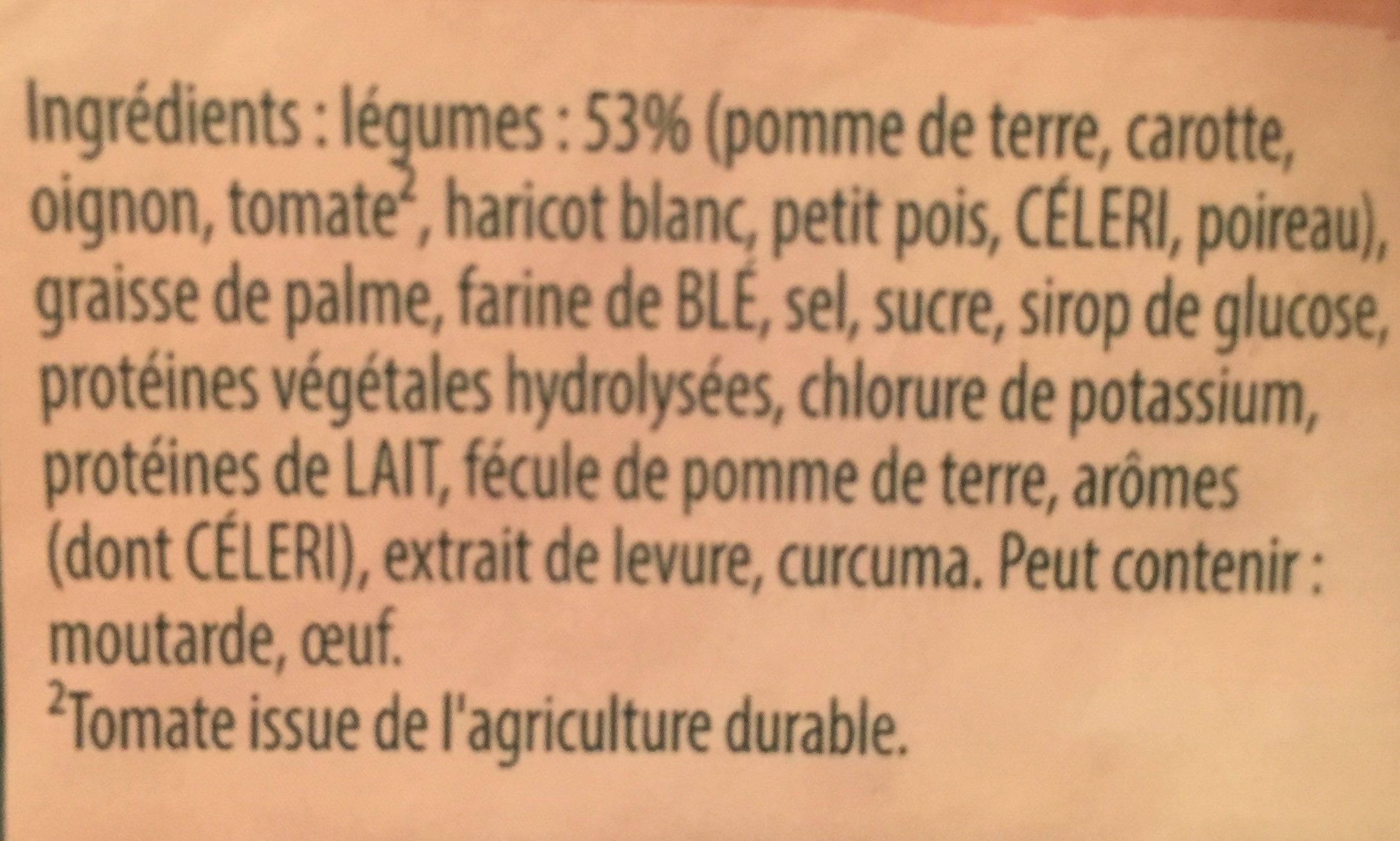 Creme De Legumes X3 Knorr - Ingrédients