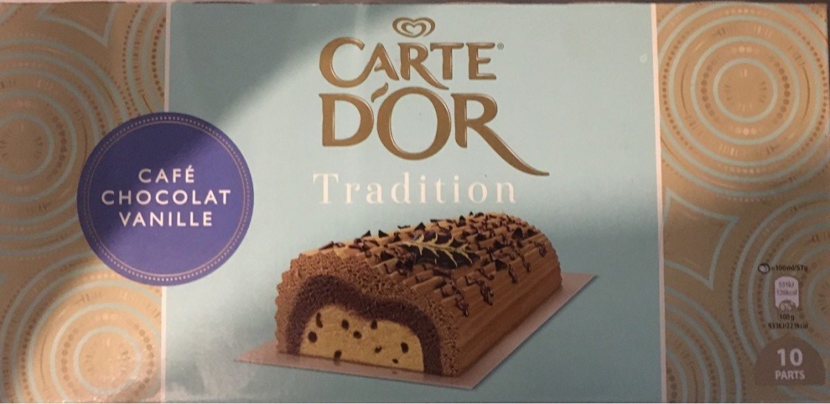 Carte D'or Bûche Glacée Café Chocolat Vanille 1l - Produit