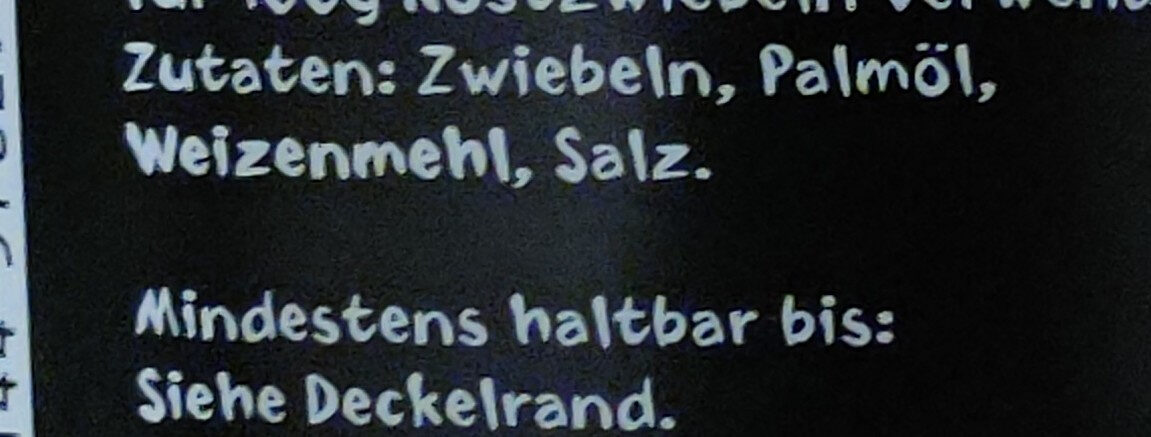 Röstzwiebeln - Ingrediënten - de