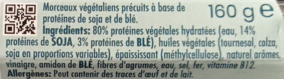 Morceaux de poulets vegetaliens - Ingrediënten - fr